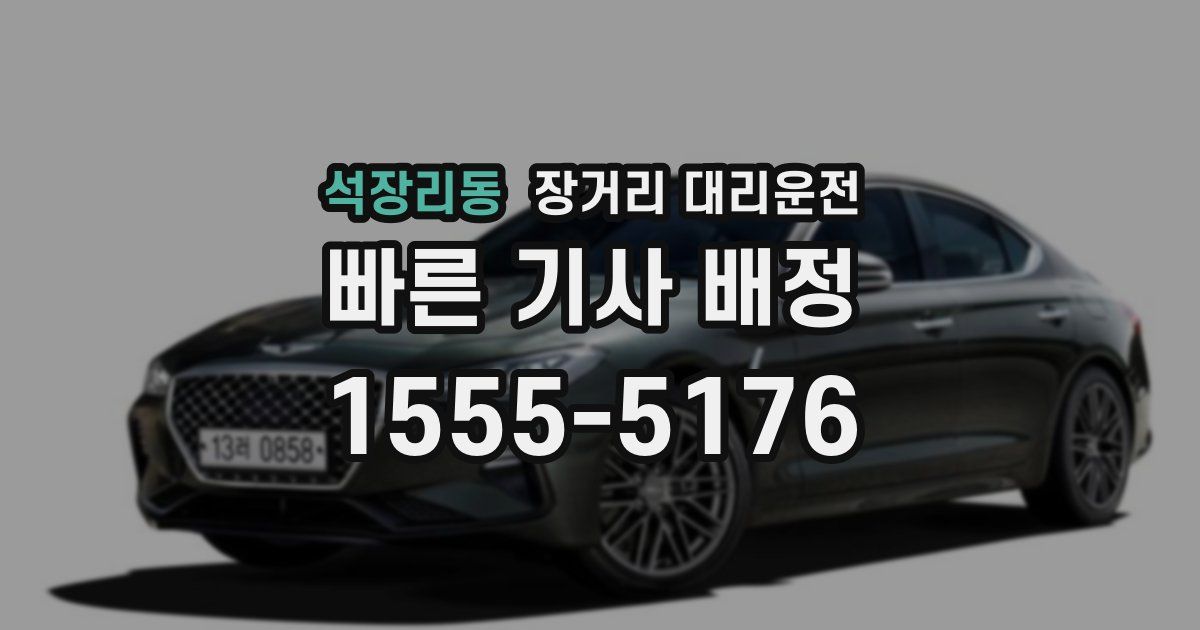 석장리동 장거리 대리운전