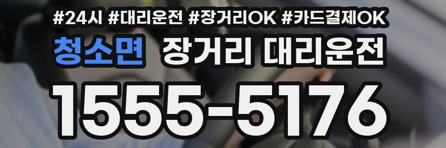 청소면 장거리 대리운전