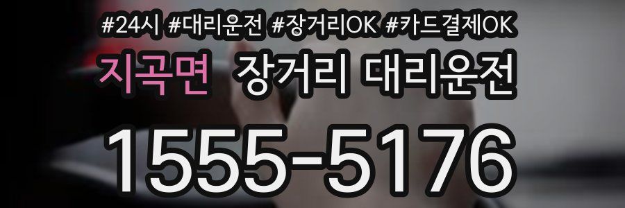 지곡면 장거리 대리운전