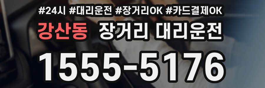 강산동 장거리 대리운전