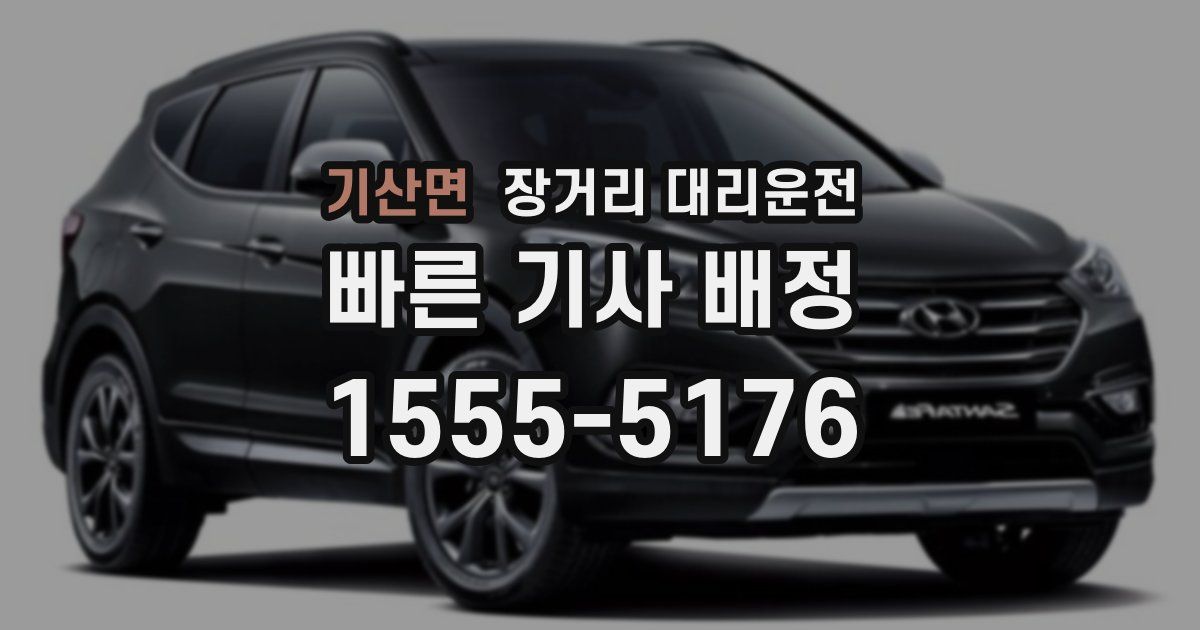 기산면 장거리 대리운전