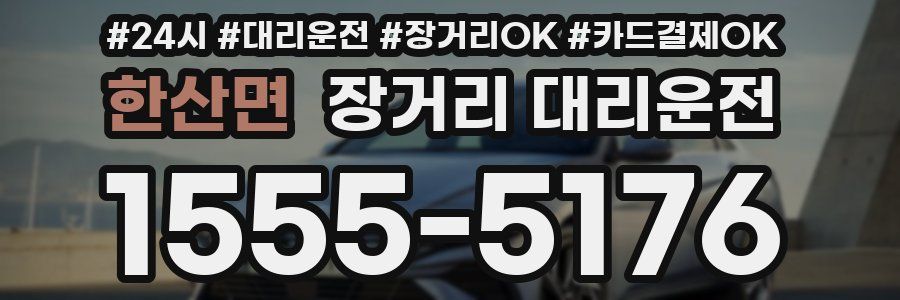 한산면 장거리 대리운전