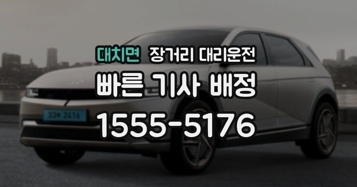 대치면 장거리 대리운전