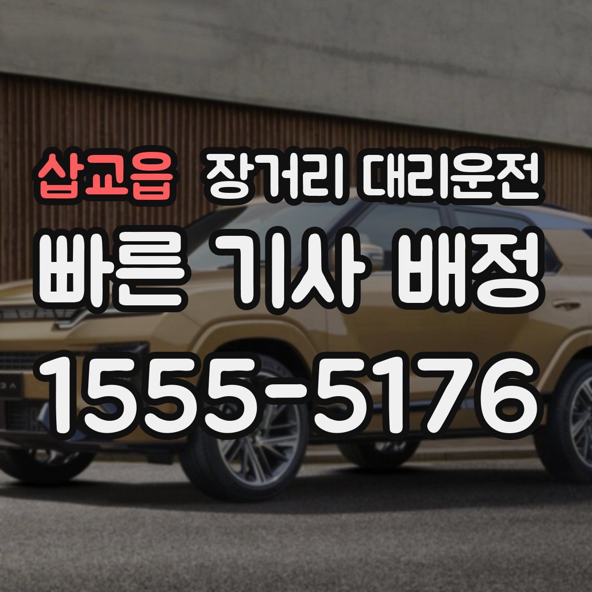 삽교읍 장거리 대리운전