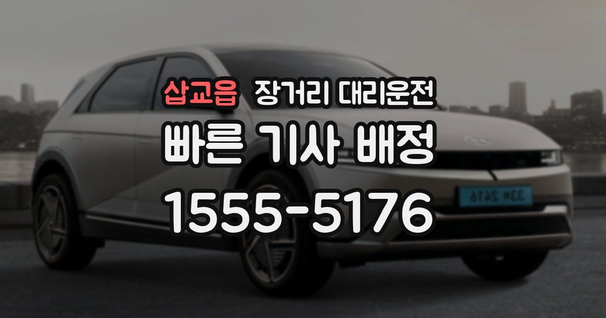 삽교읍 장거리 대리운전