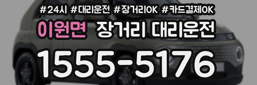 이원면 장거리 대리운전