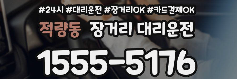 적량동 장거리 대리운전