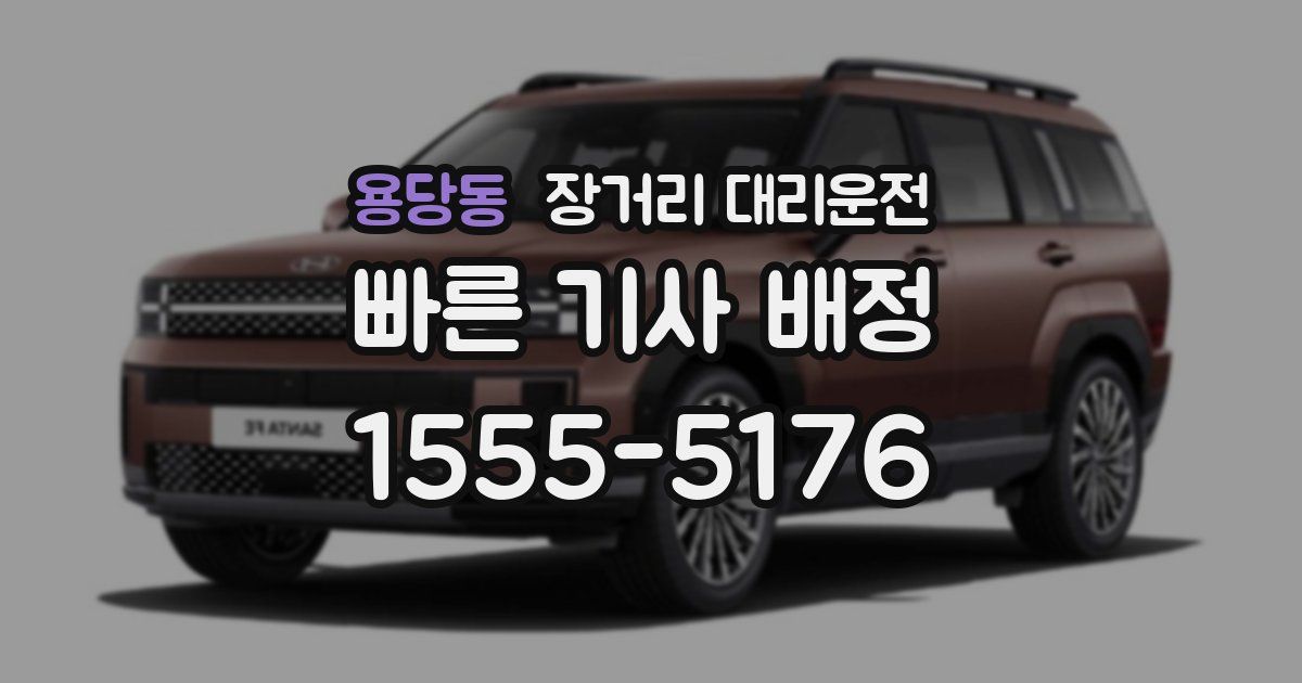 용당동 장거리 대리운전
