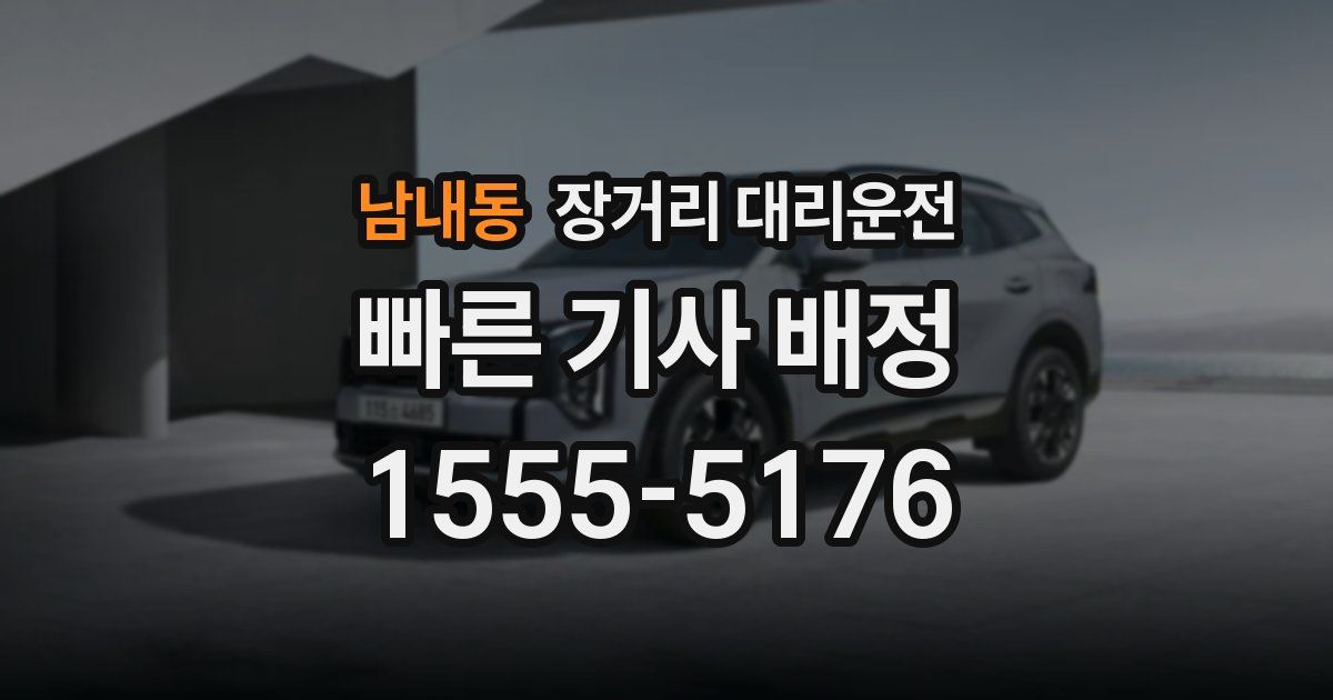 남내동 장거리 대리운전