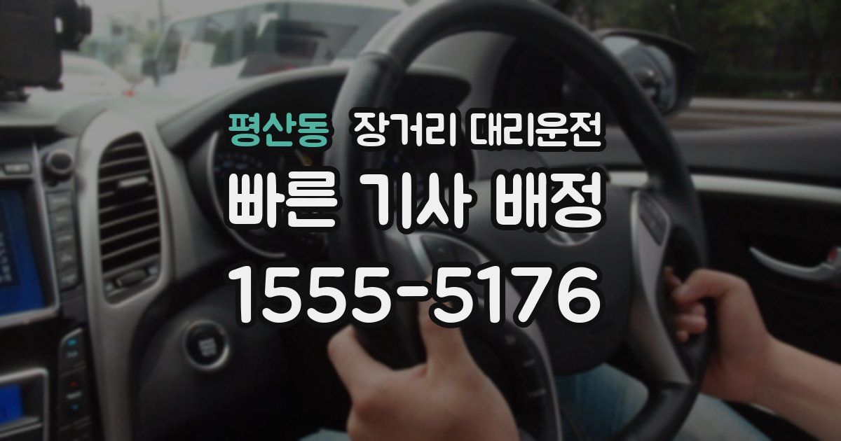 평산동 장거리 대리운전