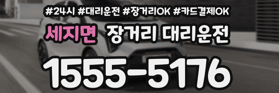 세지면 장거리 대리운전