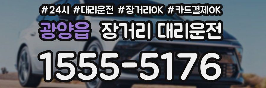 광양읍 장거리 대리운전