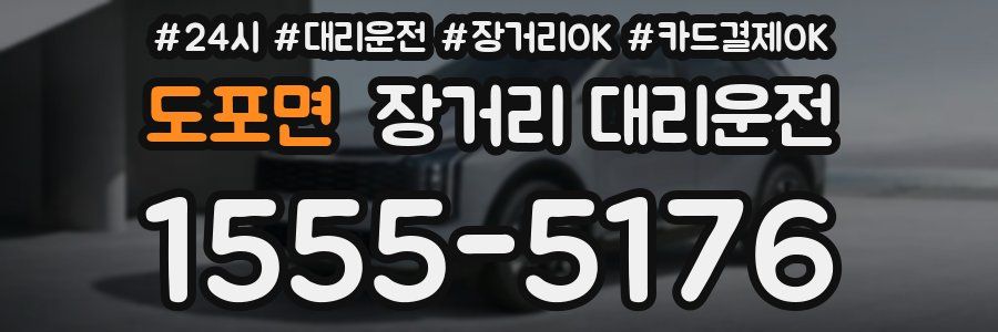 도포면 장거리 대리운전