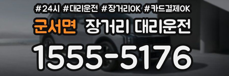군서면 장거리 대리운전