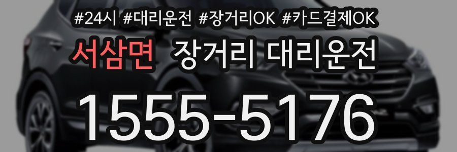 서삼면 장거리 대리운전