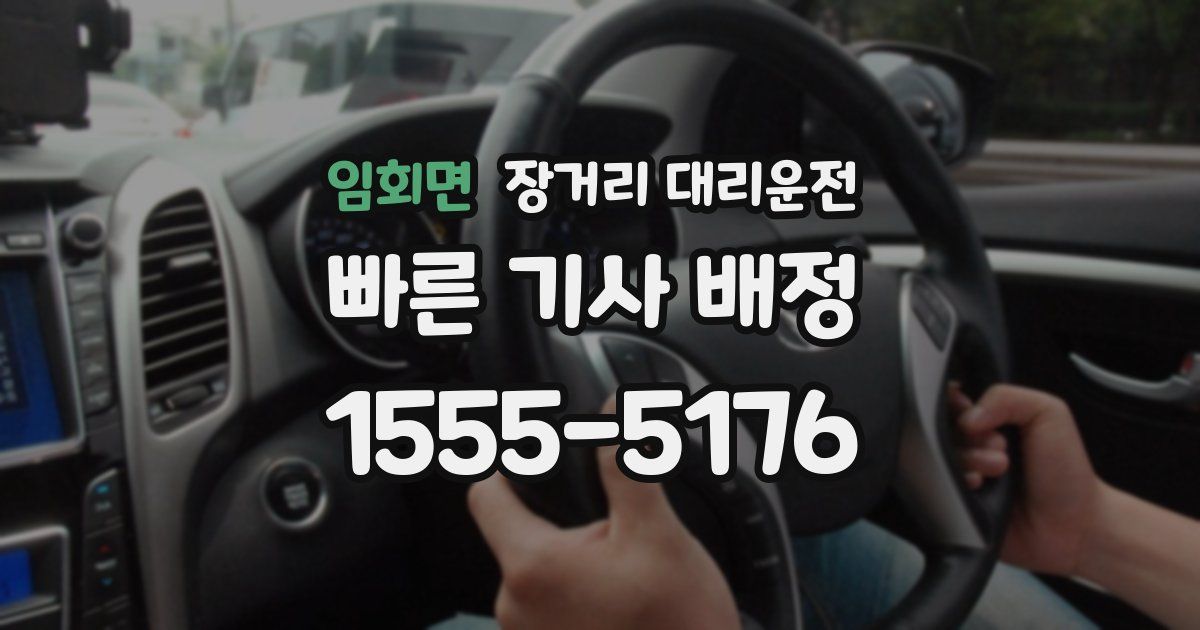 임회면 장거리 대리운전