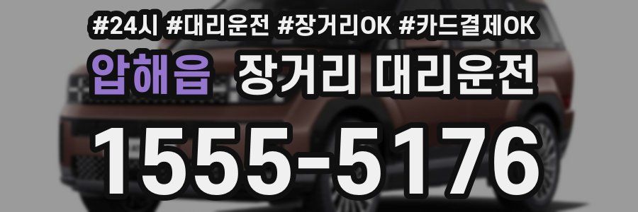 압해읍 장거리 대리운전