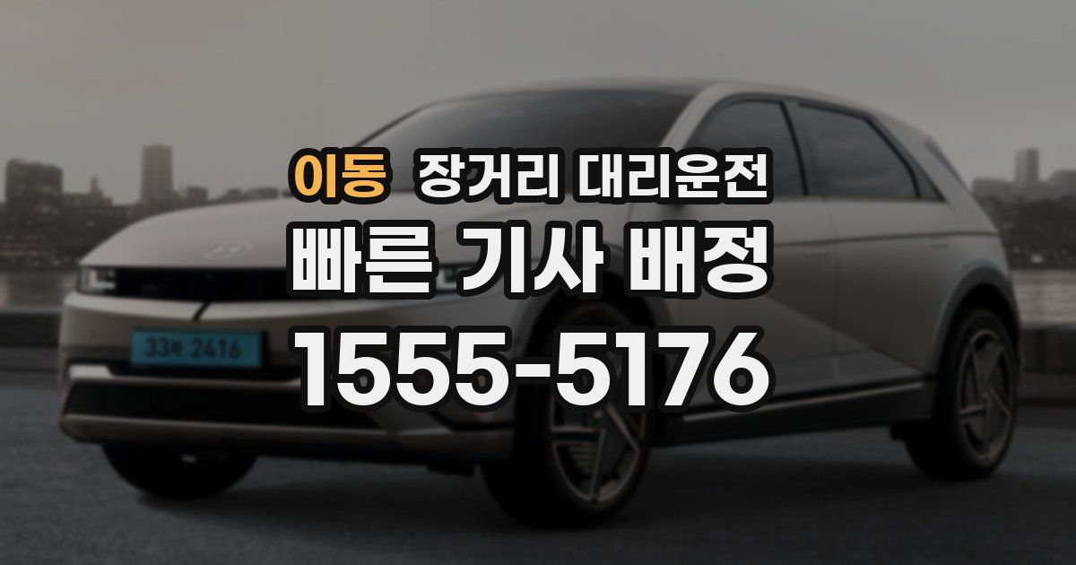 이동 장거리 대리운전