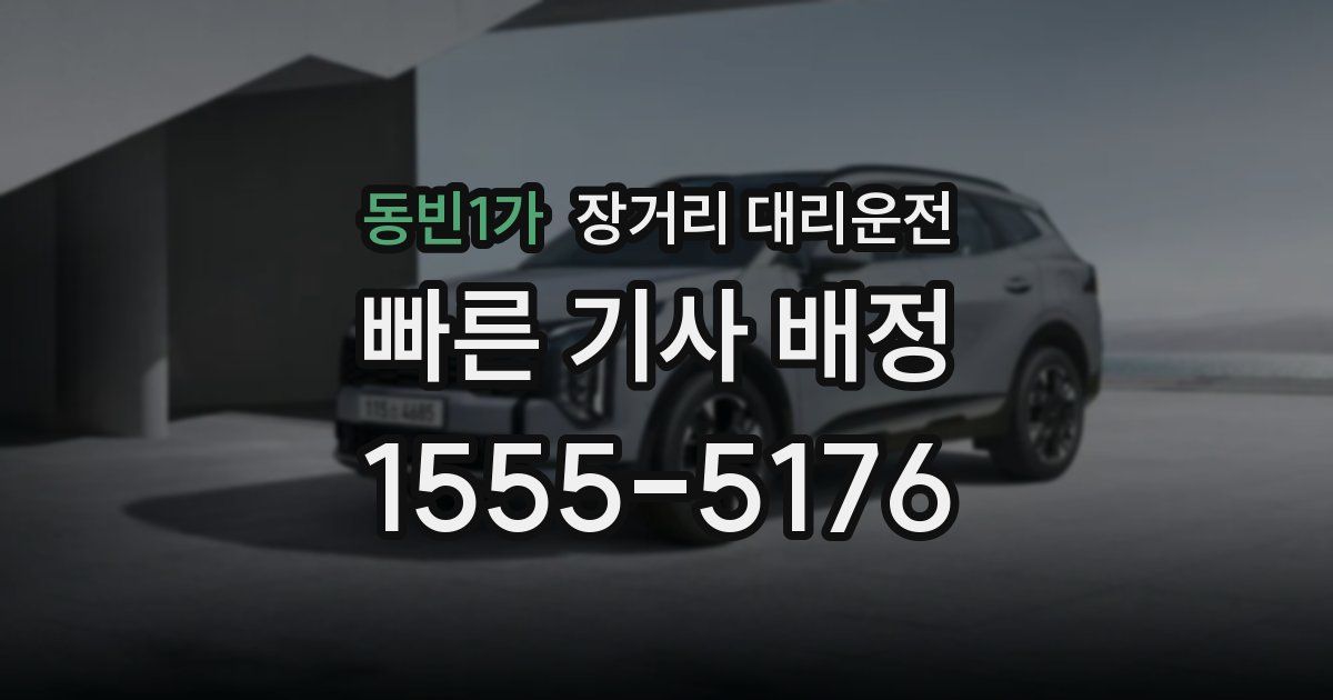 동빈1가 장거리 대리운전