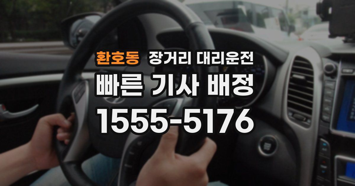 환호동 장거리 대리운전