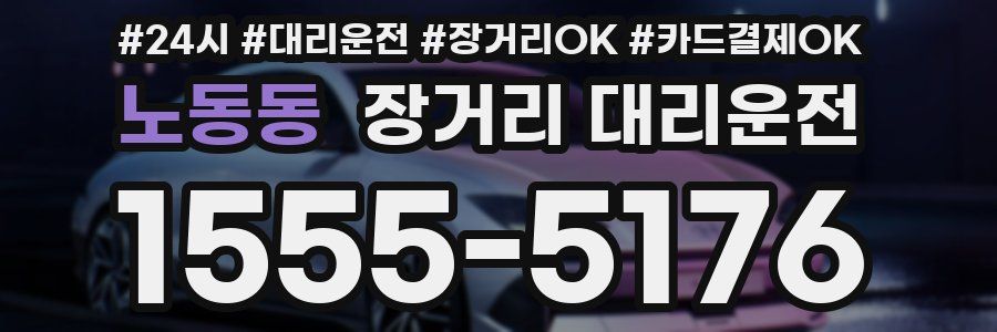 노동동 장거리 대리운전