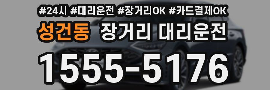 성건동 장거리 대리운전