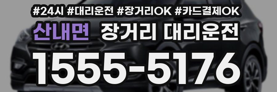 산내면 장거리 대리운전