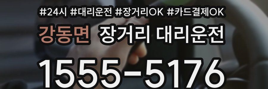 강동면 장거리 대리운전