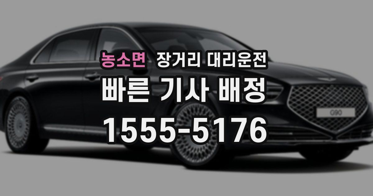 농소면 장거리 대리운전