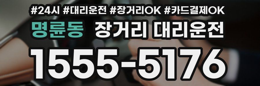 명륜동 장거리 대리운전