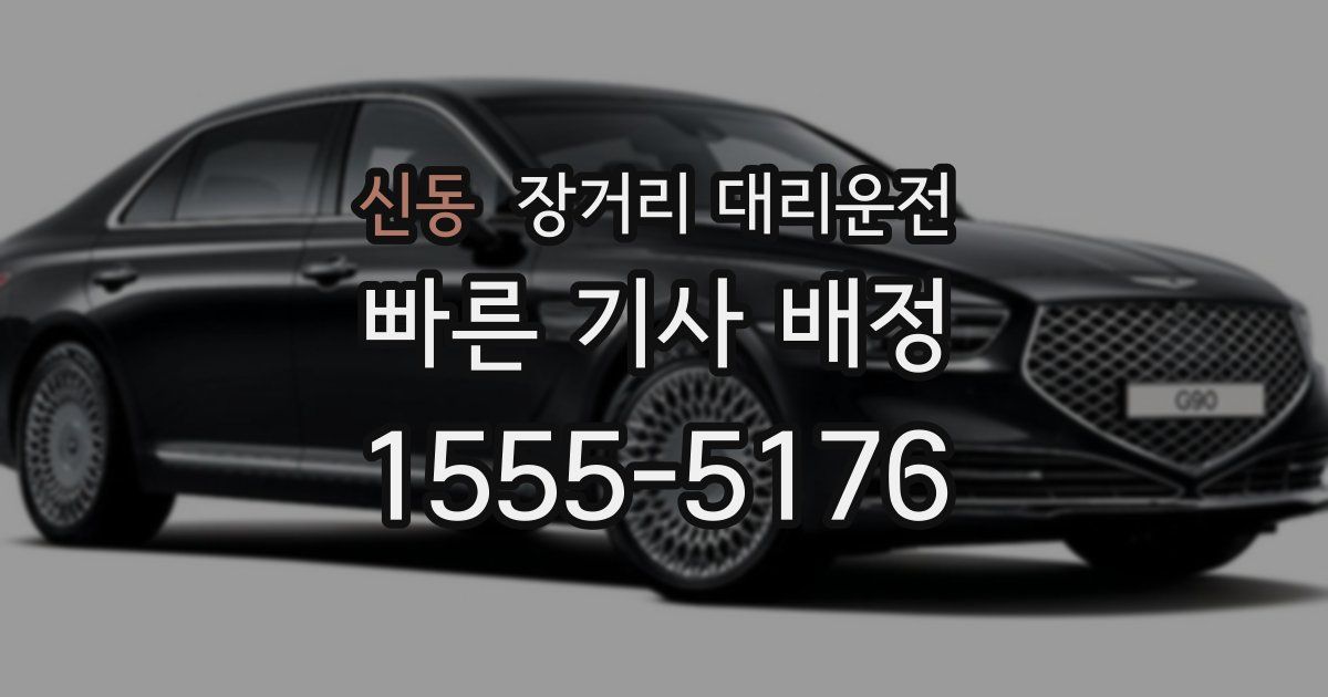 신동 장거리 대리운전