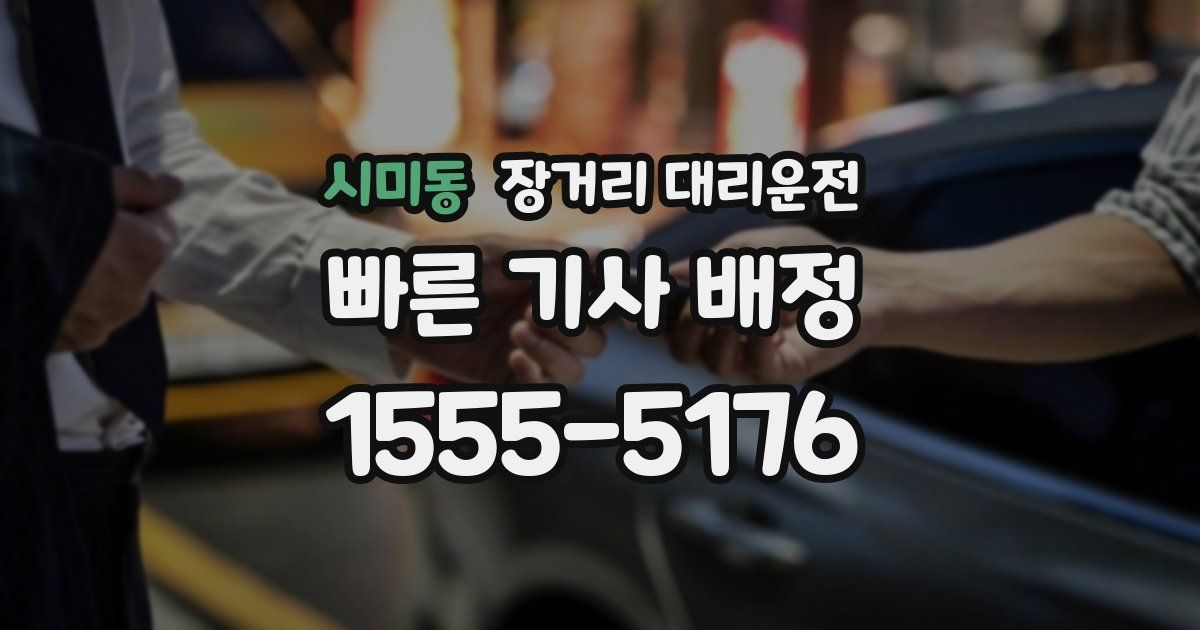 시미동 장거리 대리운전