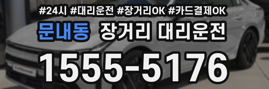 문내동 장거리 대리운전