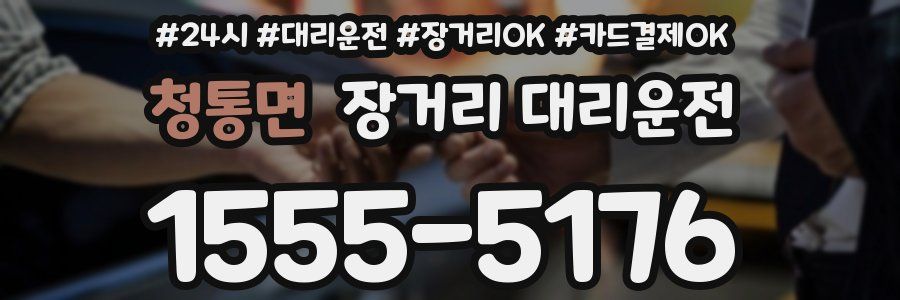 청통면 장거리 대리운전