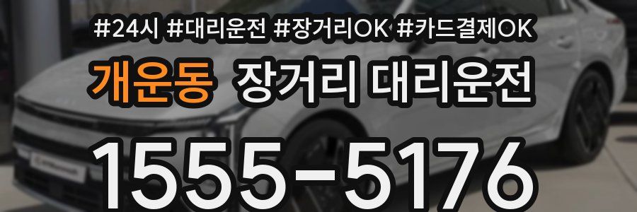 개운동 장거리 대리운전
