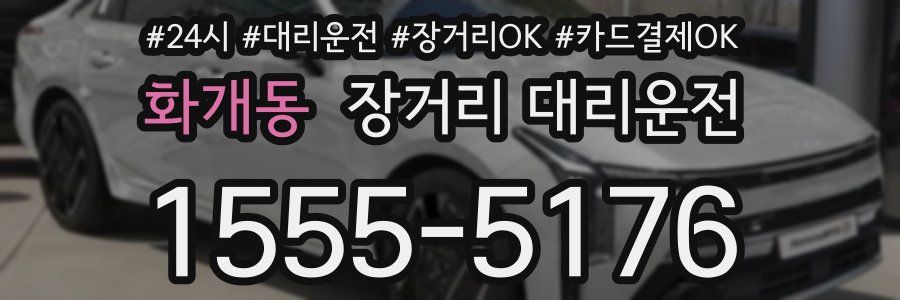 화개동 장거리 대리운전