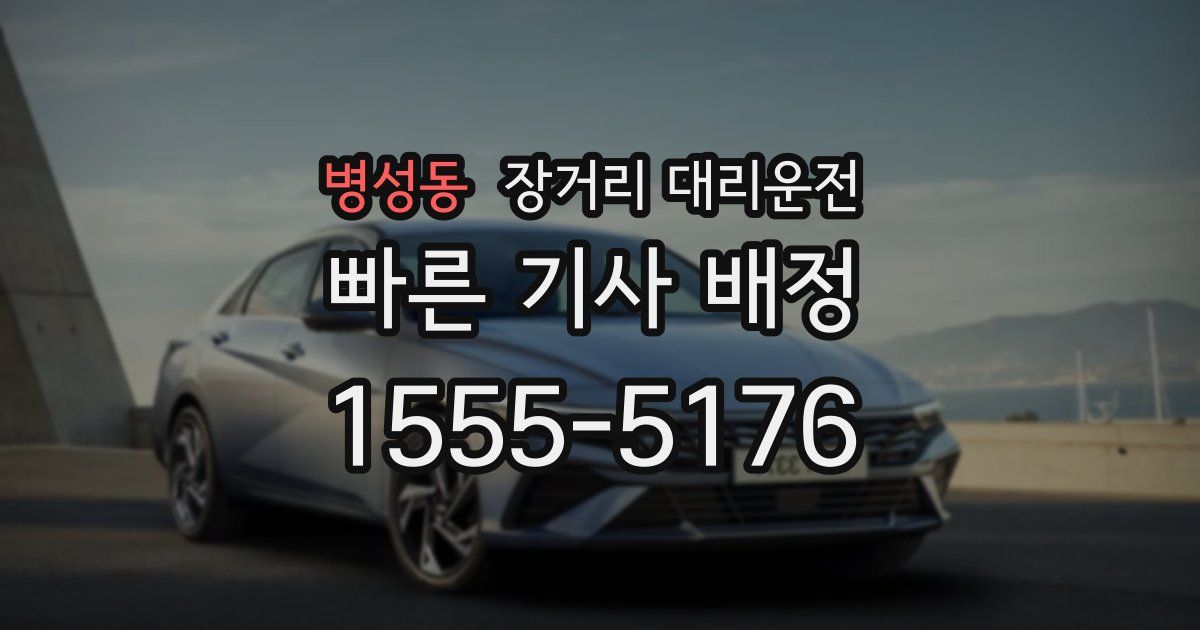 병성동 장거리 대리운전