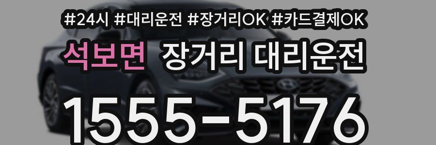 석보면 장거리 대리운전