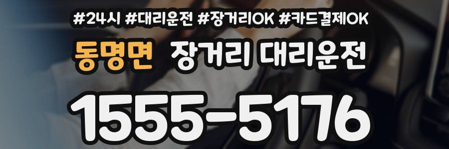 동명면 장거리 대리운전