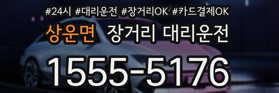 상운면 장거리 대리운전