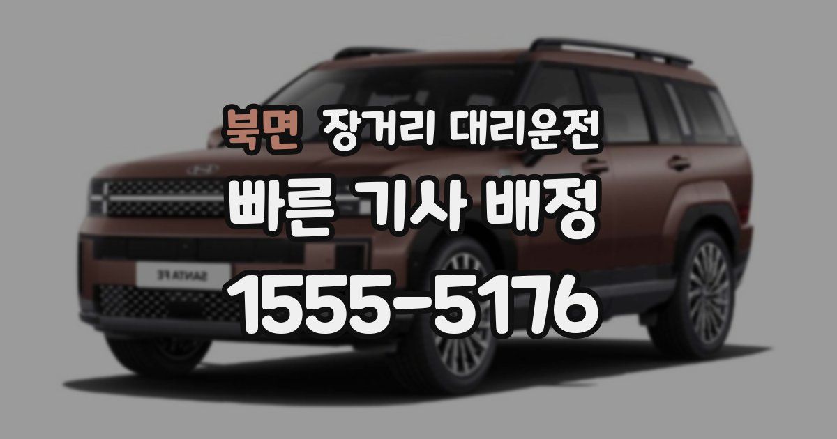 북면 장거리 대리운전