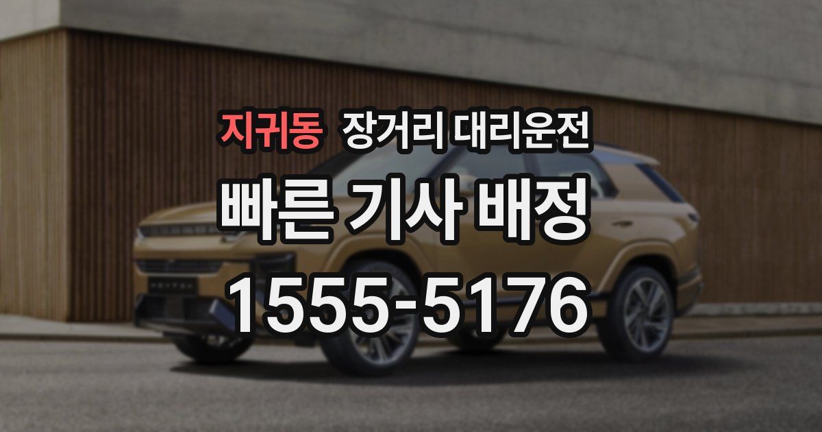 지귀동 장거리 대리운전