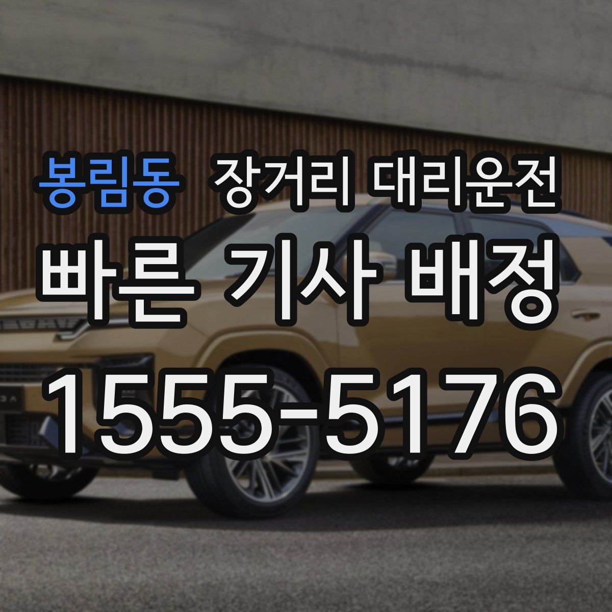 봉림동 장거리 대리운전