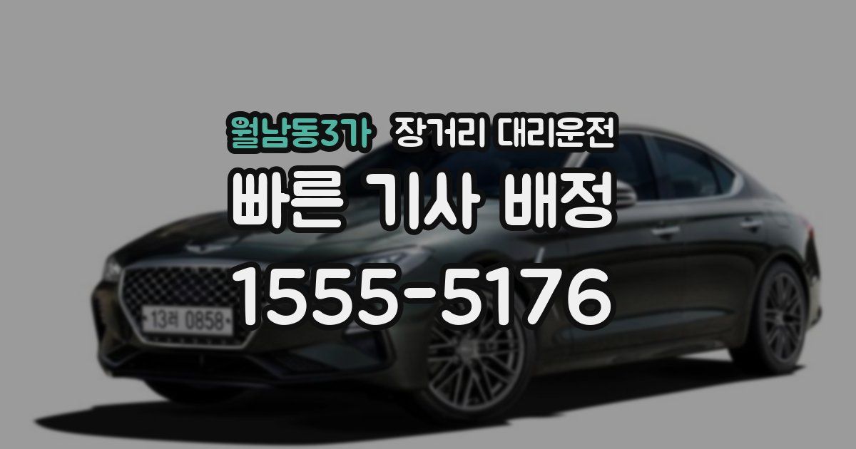 월남동3가 장거리 대리운전