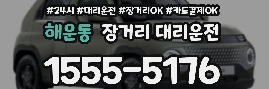 해운동 장거리 대리운전
