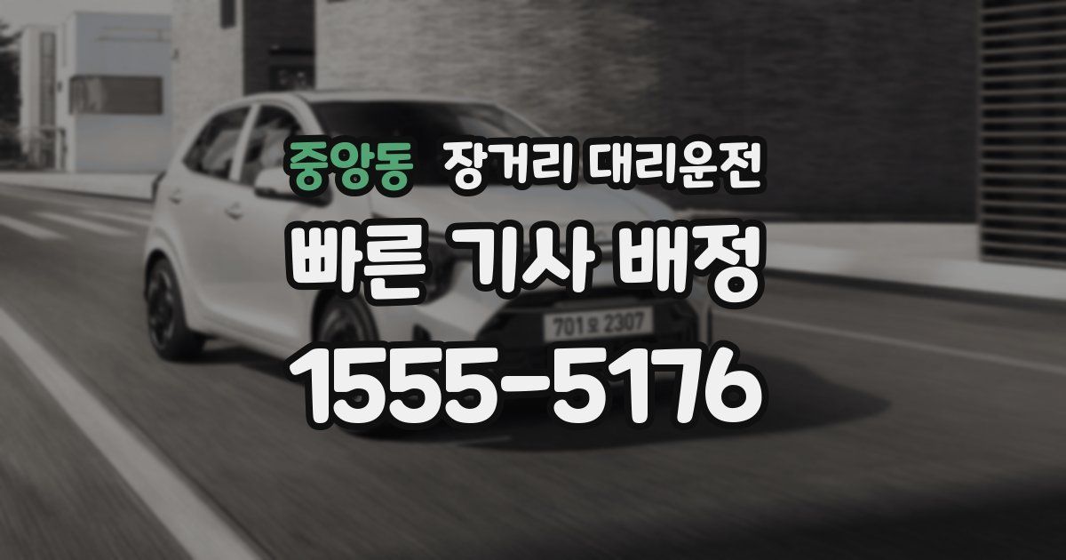 중앙동 장거리 대리운전