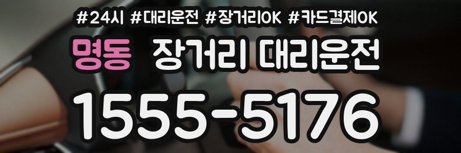 명동 장거리 대리운전