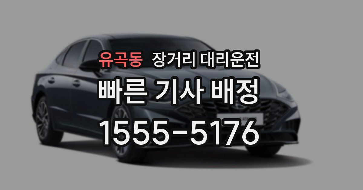 유곡동 장거리 대리운전