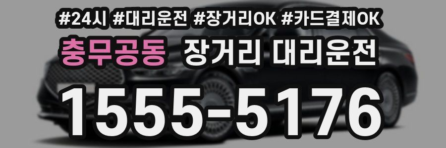 충무공동 장거리 대리운전
