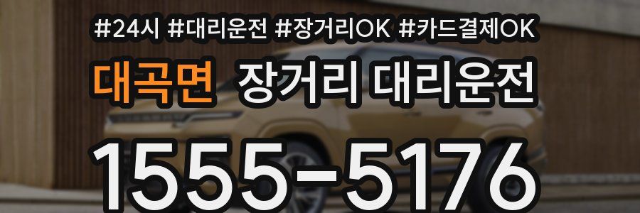 대곡면 장거리 대리운전